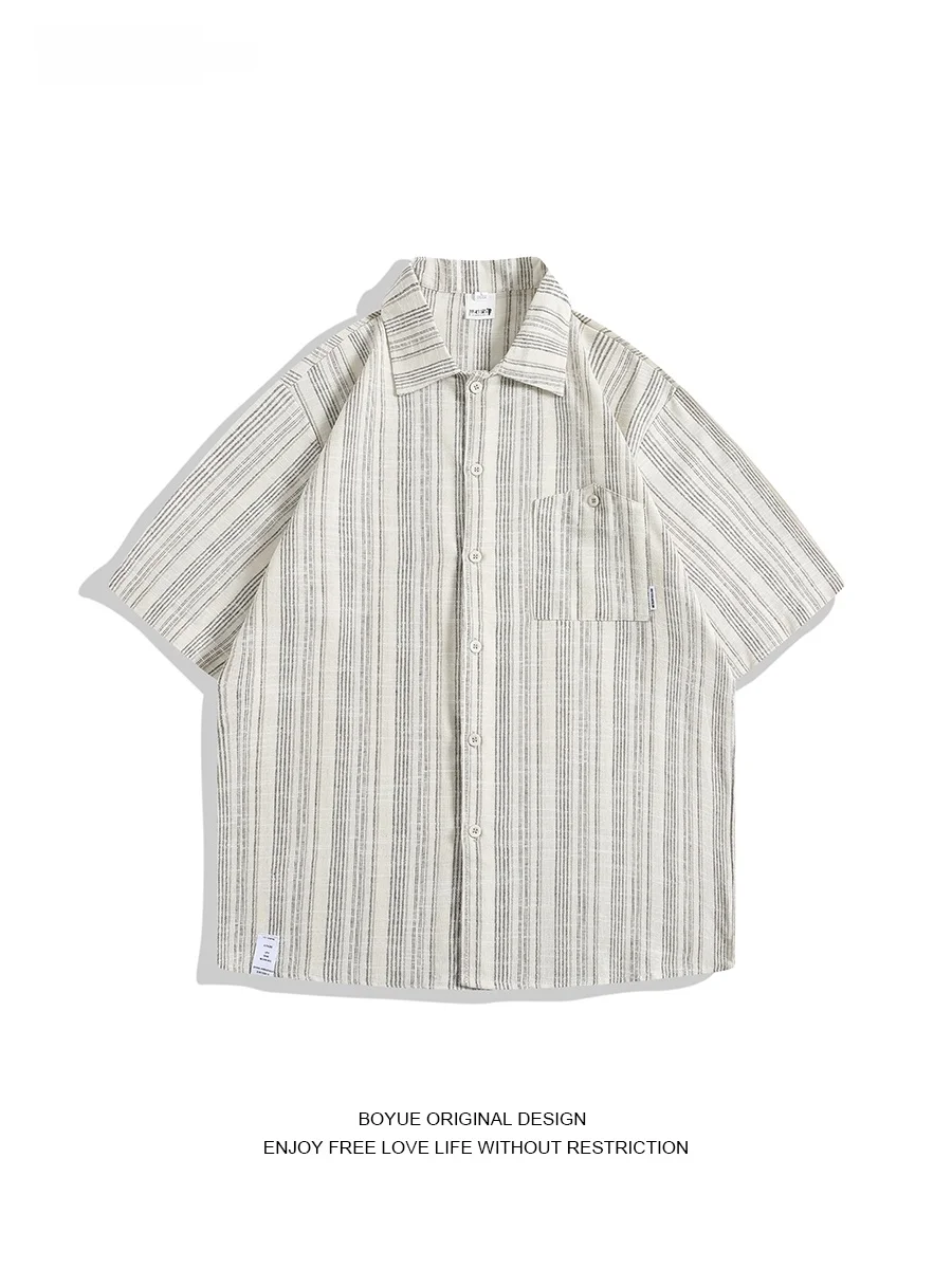 Мужская летняя свободная куртка Boyue в японском стиле, в полоску, молодежная, универсальная, ретро, в стиле INS
Мужская летняя свободная куртка Boyue в японском стиле, в полоску, молодежная, универсальная, ретро, в стиле INS