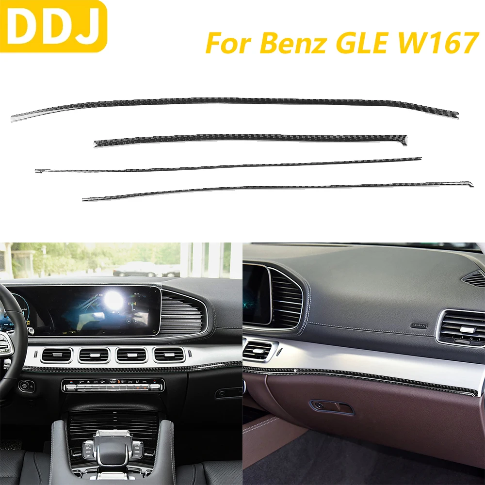For Mercedes-Benz W167 GLE 300 350 400 450 2019-2024 Real Carbon Fiber Car Accessories Instrument Dashboard Strips Trim Sticker
For Mercedes-Benz W167 GLE 300 350 400 450 2019-2024 Real Carbon Fiber Car Accessories Instrument Dashboard Strips Trim Sticker