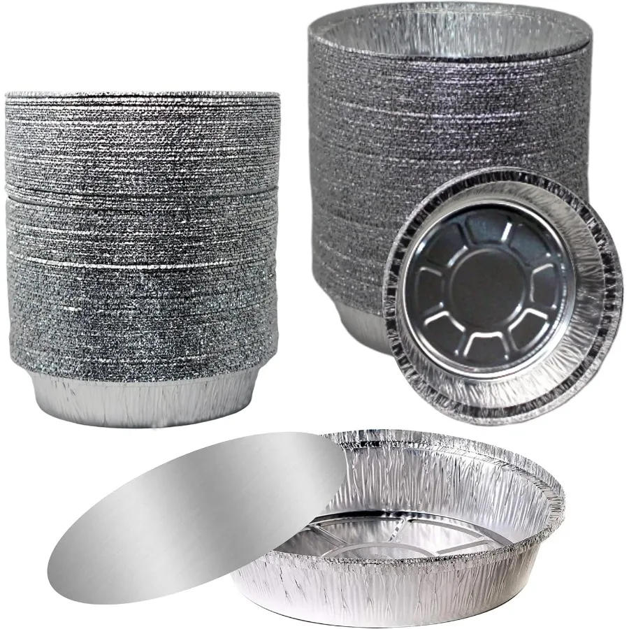 [200 Pack - 6 Inch Disposable Round Aluminum Foil Take-Out Pans with Board Lids Set - Disposable Tin Containers, Perfect for Bak
[200 Pack - 6 Inch Disposable Round Aluminum Foil Take-Out Pans with Board Lids Set - Disposable Tin Containers, Perfect for Bak