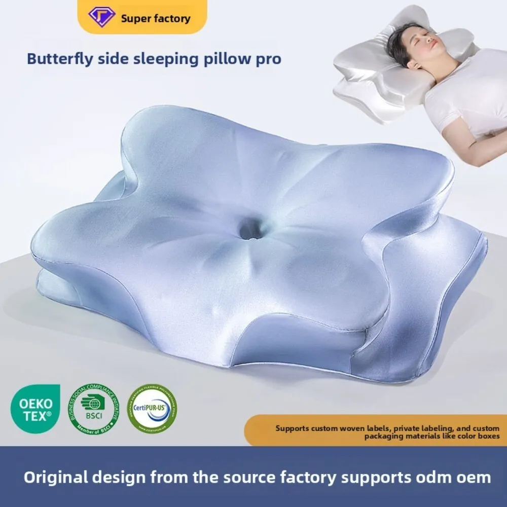 Memory Foam Butterfly Pillow for Side Sleeping with Deep Neck Support Zero Pressure Cervical Sleep Aid for Adults Rest Recovery
Memory Foam Butterfly Pillow for Side Sleeping with Deep Neck Support Zero Pressure Cervical Sleep Aid for Adults Rest Recovery