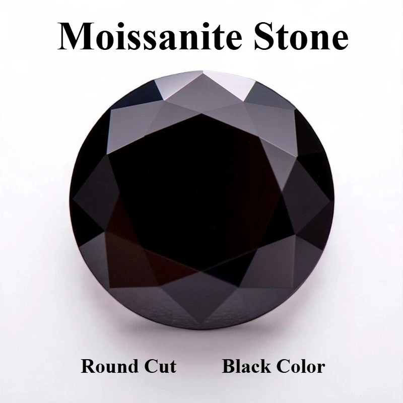 Wholesale Moissanite Stone Round Shape Primary Black Color DIY Charms Ring Necklace Earrings Main Materials Extremely Shiny Qual
Wholesale Moissanite Stone Round Shape Primary Black Color DIY Charms Ring Necklace Earrings Main Materials Extremely Shiny Qual