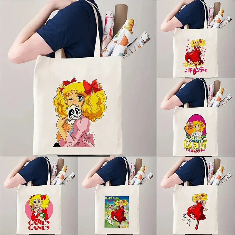 Candy Cartoon Print Canvas Tote Bag Women Shoulder Handbag Bag Shopping Bag Travel Pouch Fashion Girl Shoulder Bag Reusable
Candy Cartoon Print Canvas Tote Bag Women Shoulder Handbag Bag Shopping Bag Travel Pouch Fashion Girl Shoulder Bag Reusable