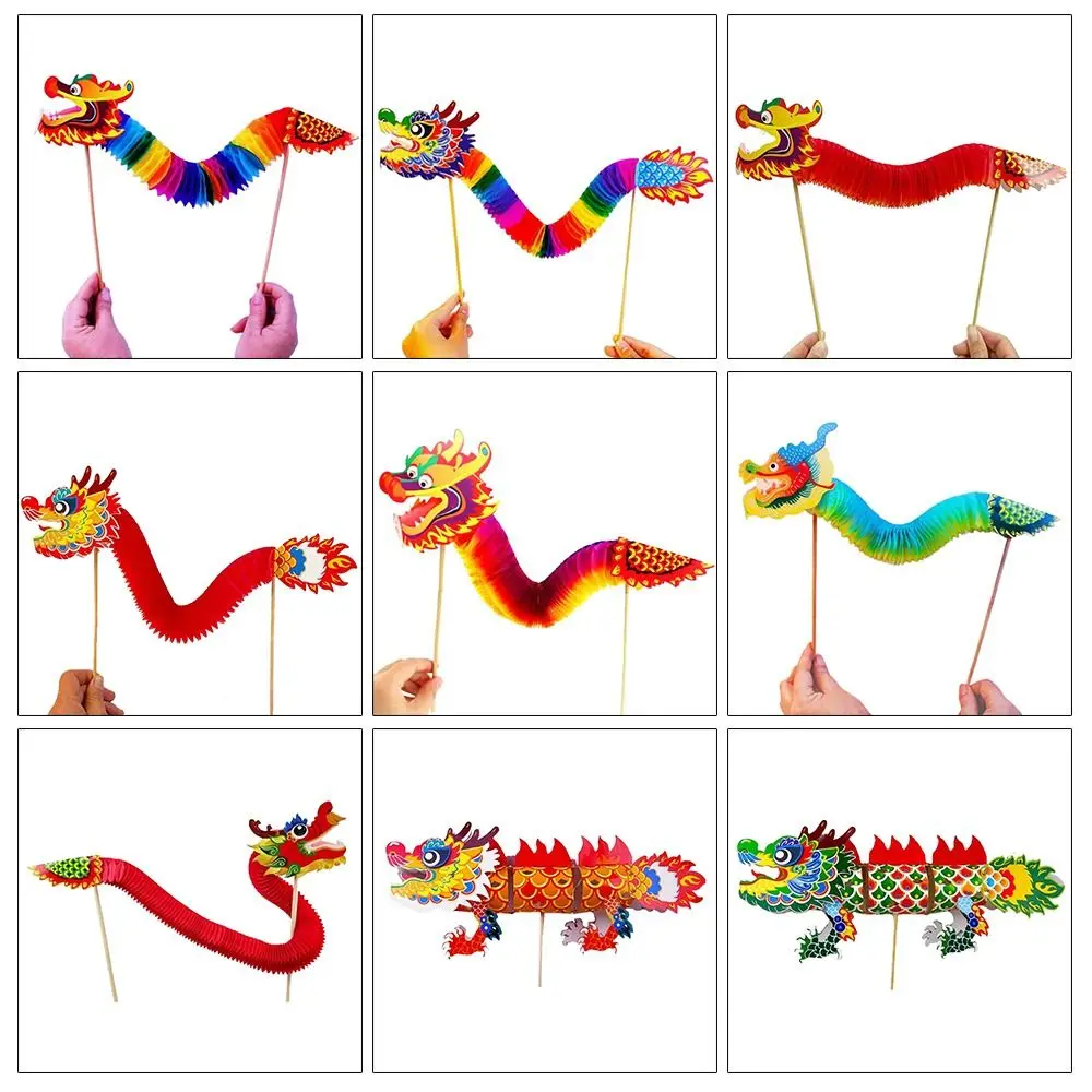 High Quality DIY Dragon Craft 3D Paper Kids Toys DIY Dragon Decor Chinese New Year Chinese Dragon Dance
High Quality DIY Dragon Craft 3D Paper Kids Toys DIY Dragon Decor Chinese New Year Chinese Dragon Dance