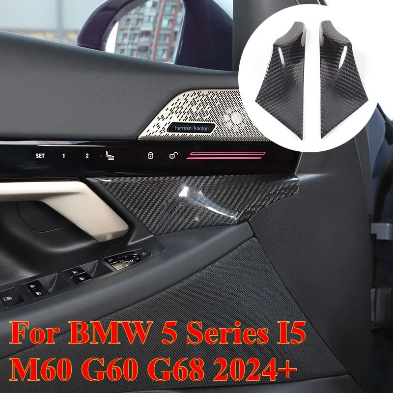 For BMW 5 Series I5 M60 G60 G68 2024+ Real Carbon Fiber Car Door Inner Handle Front Decorative Cover Car Interior Accessories
For BMW 5 Series I5 M60 G60 G68 2024+ Real Carbon Fiber Car Door Inner Handle Front Decorative Cover Car Interior Accessories