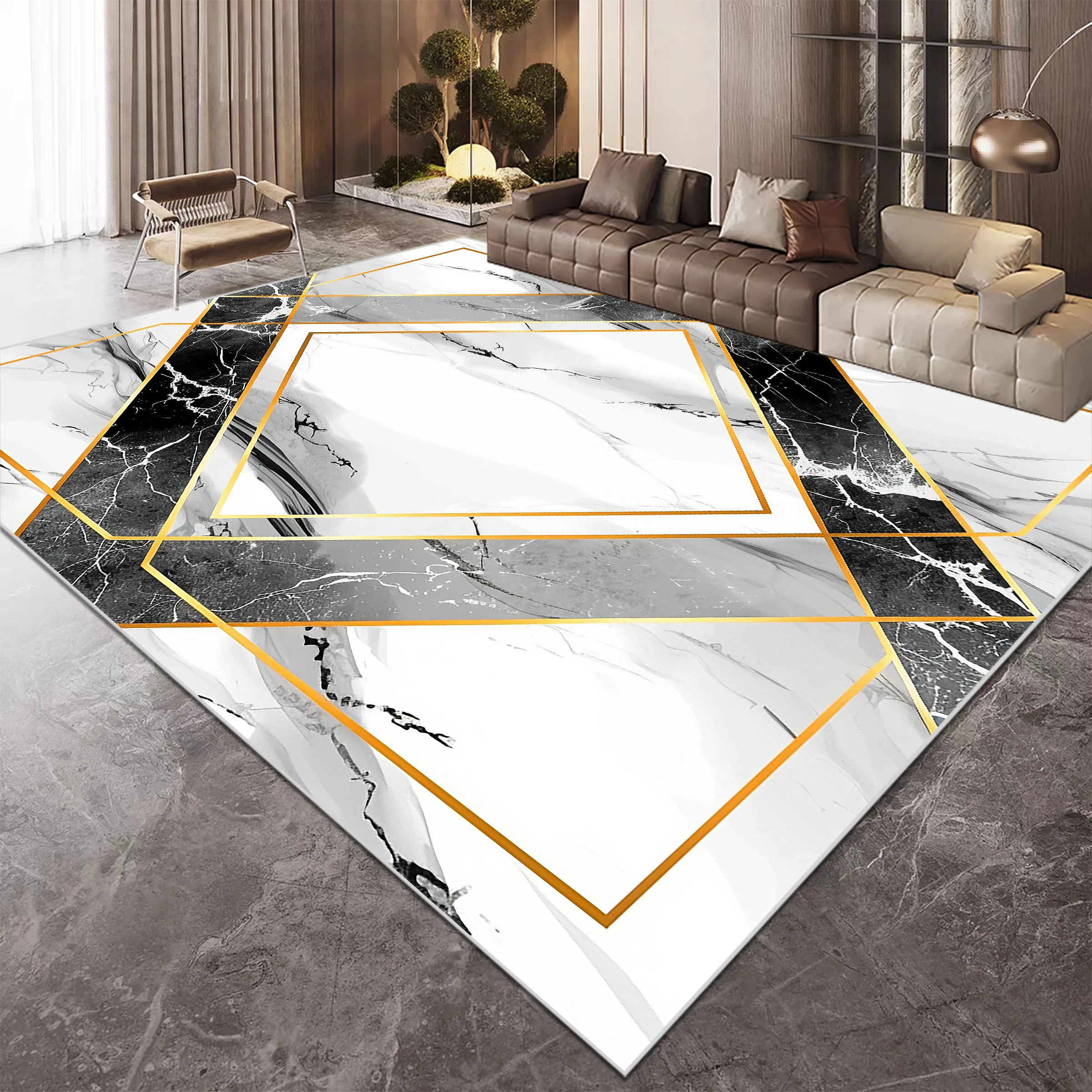 Modern Luxury Style Carpet in The Living Room Absorbent Entrance Door Mat Large Size Dining Room Rugs Decor Home Non-slip Carpet
Modern Luxury Style Carpet in The Living Room Absorbent Entrance Door Mat Large Size Dining Room Rugs Decor Home Non-slip Carpet