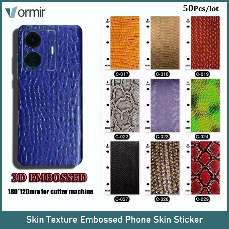 Vormir 50pcs 3D Embossed Mobilephone Skins for Hydrogel Film Screen Protector Machine Skin Texture Decoratve Stickers Movies
Vormir 50pcs 3D Embossed Mobilephone Skins for Hydrogel Film Screen Protector Machine Skin Texture Decoratve Stickers Movies