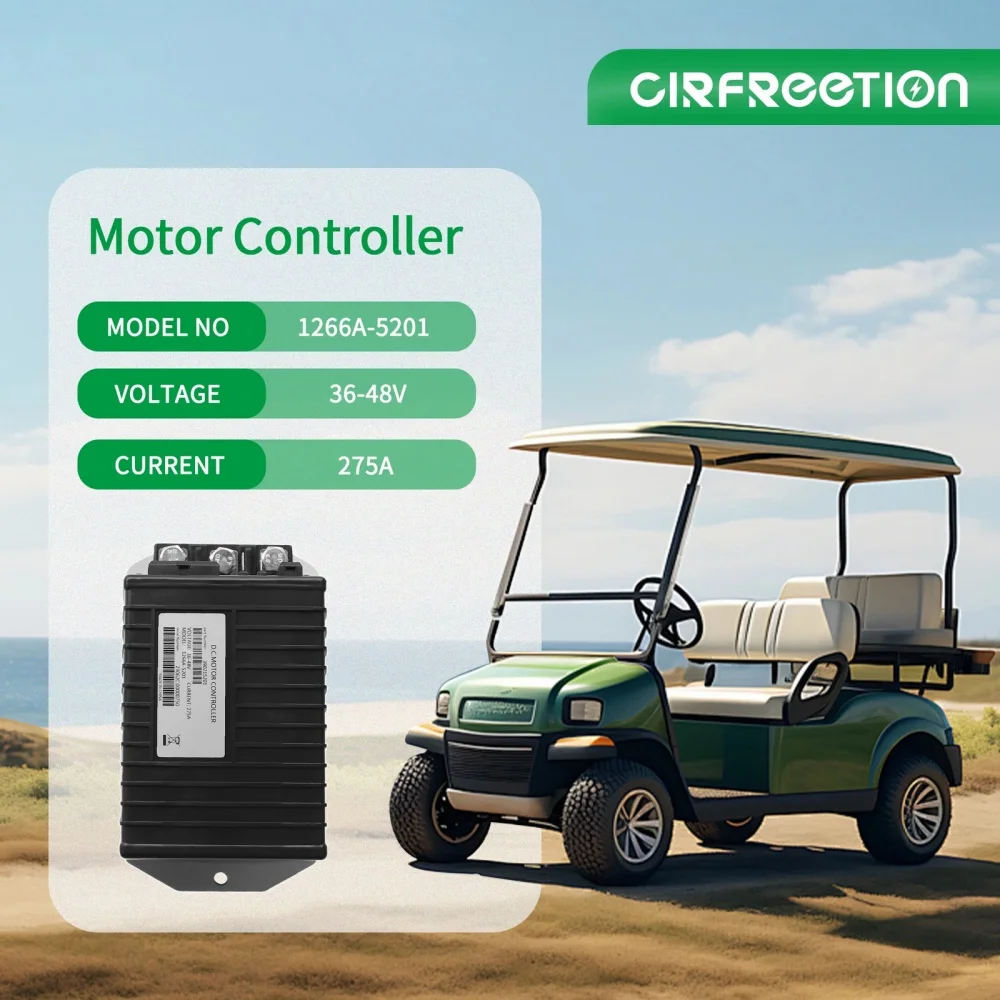 1266A-5201 36-48V 275A DC Motor Controller Compatible with EZGO Club Car Golf Cart Replace 1510-5201 1510A-5251
1266A-5201 36-48V 275A DC Motor Controller Compatible with EZGO Club Car Golf Cart Replace 1510-5201 1510A-5251