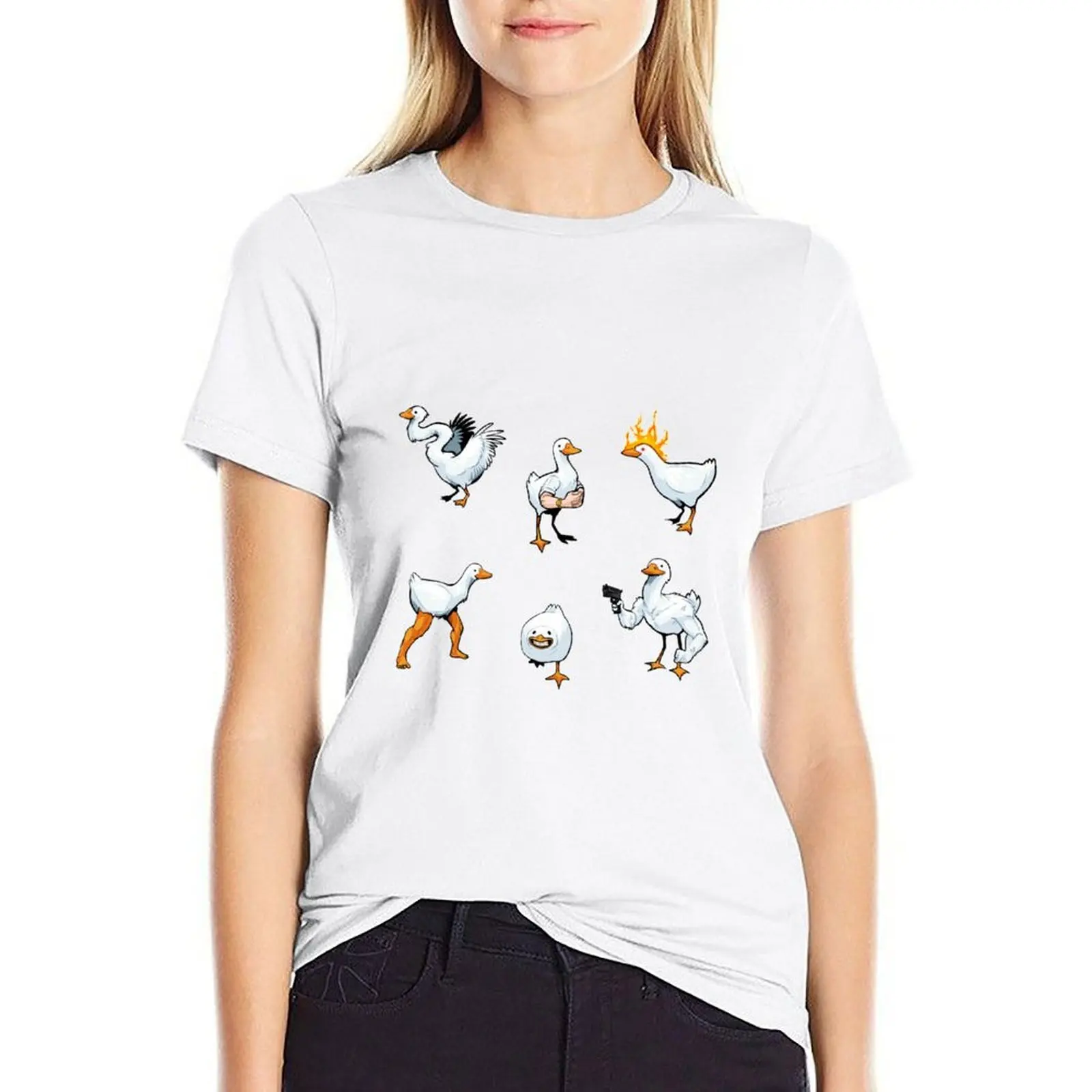 cursed ducks T-shirt vintage clothes summer tops rock and roll t shirts for Women
cursed ducks T-shirt vintage clothes summer tops rock and roll t shirts for Women