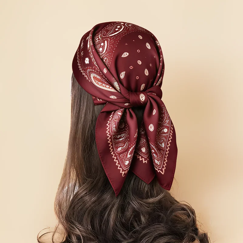 Square Scarf Turban Hijab Women's Luxury Headscarf Neckerchief Bandana Shawl Fashion Windproof Headband Print Wraps Handkerchief
Square Scarf Turban Hijab Women's Luxury Headscarf Neckerchief Bandana Shawl Fashion Windproof Headband Print Wraps Handkerchief
