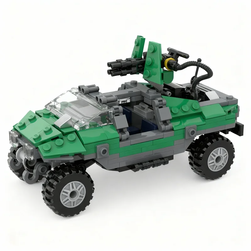 572PCS MOC Game Series Halo Warthog Model Building Blocks Collectible Display DIY Creative Bricks Gift Decoration Collection Set
572PCS MOC Game Series Halo Warthog Model Building Blocks Collectible Display DIY Creative Bricks Gift Decoration Collection Set