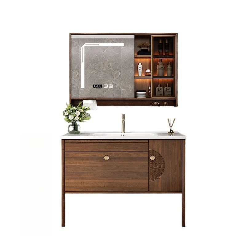 Chinese bathroom cabinet new Chinese ceramic integrated combination bathroom smart washbasin is simple
Chinese bathroom cabinet new Chinese ceramic integrated combination bathroom smart washbasin is simple