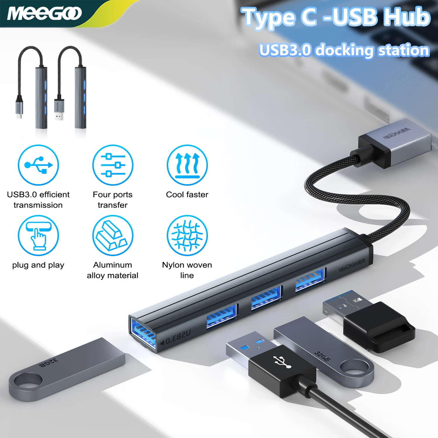USB-концентратор MeeGoo 5-в-2, разветвитель типа c, USB-конвертер, поддержка OTG, телефона, компьютера, ноутбука, USB-флеш-накопителя, передача данных на SD-карте
USB-концентратор MeeGoo 5-в-2, разветвитель типа c, USB-конвертер, поддержка OTG, телефона, компьютера, ноутбука, USB-флеш-накопителя, передача данных на SD-карте