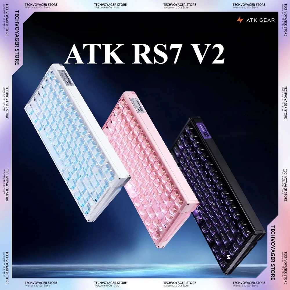 ATK RS7 V2 Магнитный переключатель Механические клавиатуры 8K Алюминиевый сплав Пользовательская проводная игровая клавиатура ПК Аксессуары для электронных видов спорта Подарки
ATK RS7 V2 Магнитный переключатель Механические клавиатуры 8K Алюминиевый сплав Пользовательская проводная игровая клавиатура ПК Аксессуары для электронных видов спорта Подарки