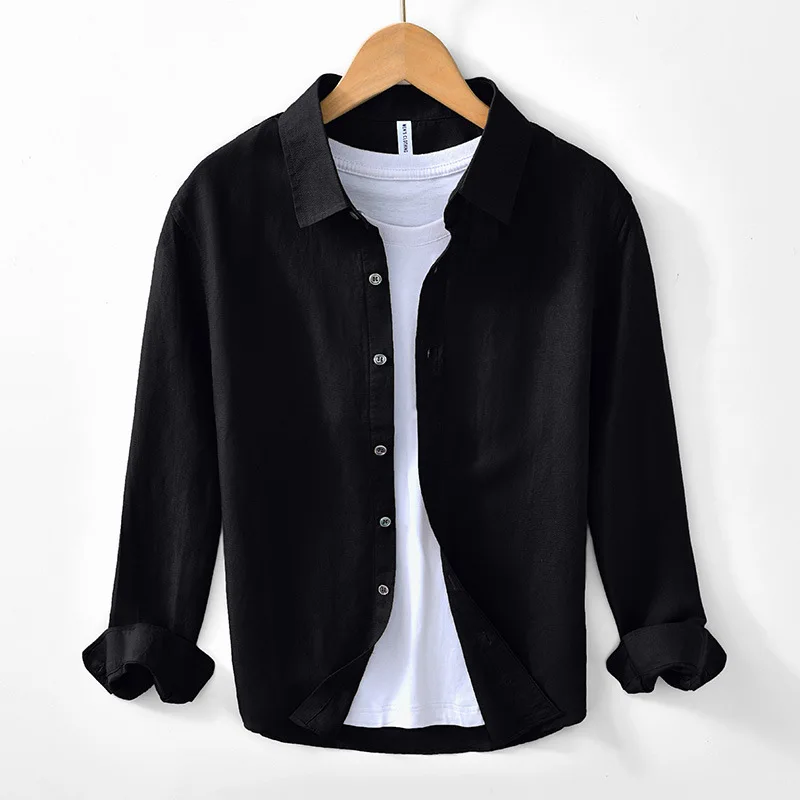 High-quality Men's Solid Color Business Casual Linen Shirt, Breathable, Sweat-wicking for Daily Commute and Vacation.
High-quality Men's Solid Color Business Casual Linen Shirt, Breathable, Sweat-wicking for Daily Commute and Vacation.