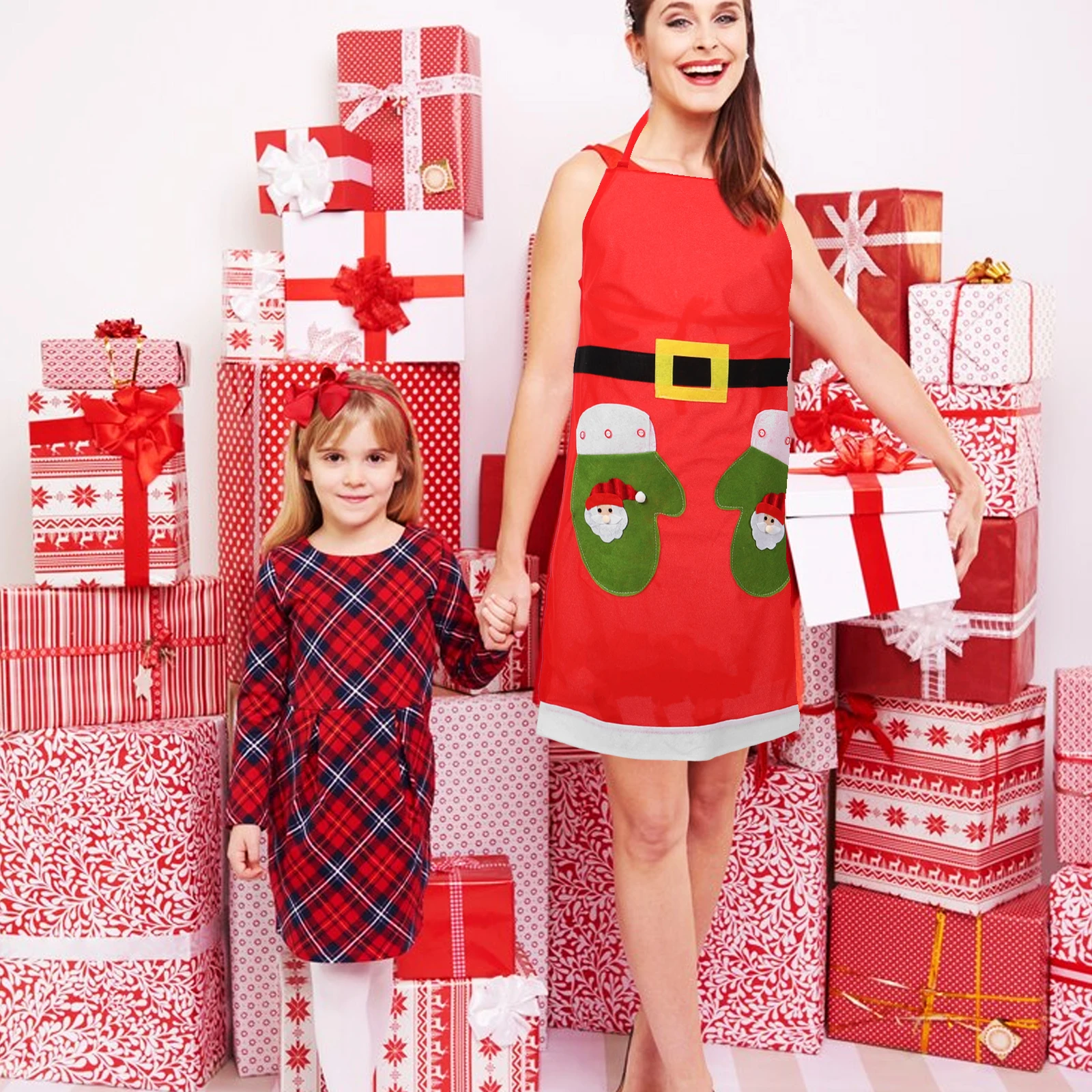 Fashionable Christmas-Themed Apron Adjustable Cooking Baking Work For Entertainers
Fashionable Christmas-Themed Apron Adjustable Cooking Baking Work For Entertainers