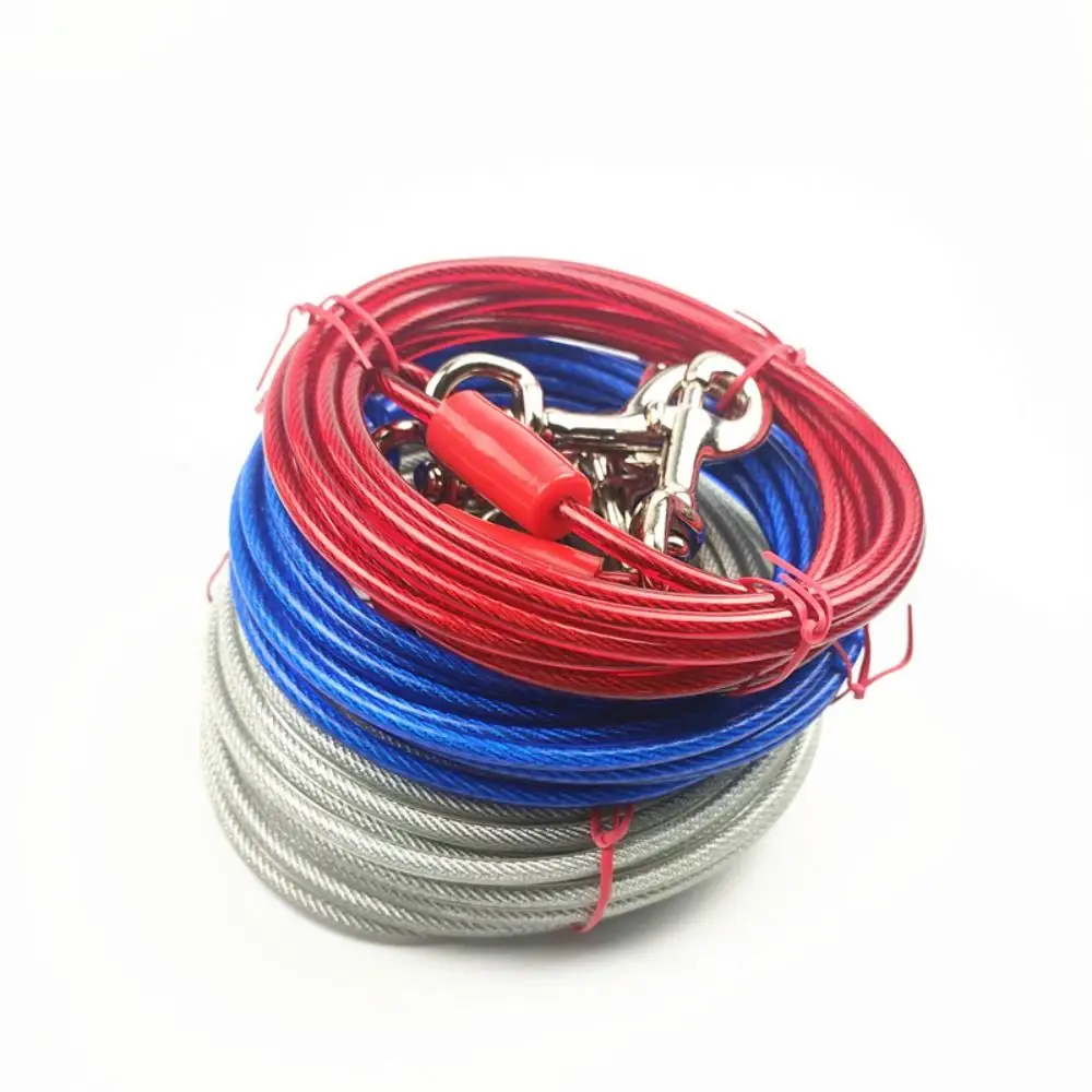 3/5/10 Meter Dog Tie Out Cable Heavy Duty Dual End Snap Hooks Pet Cable Leash Anti-Rust Bite-Resistant Double Head Leash
3/5/10 Meter Dog Tie Out Cable Heavy Duty Dual End Snap Hooks Pet Cable Leash Anti-Rust Bite-Resistant Double Head Leash