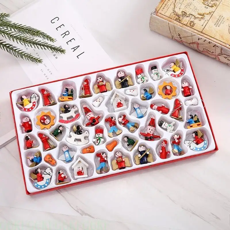 G6KF 48Pieces/Pack Mini Christmas Ornaments Tiny Charm Pendant Decorative Tree Hanging Wooden Hanging Pendant Ornaments
G6KF 48Pieces/Pack Mini Christmas Ornaments Tiny Charm Pendant Decorative Tree Hanging Wooden Hanging Pendant Ornaments