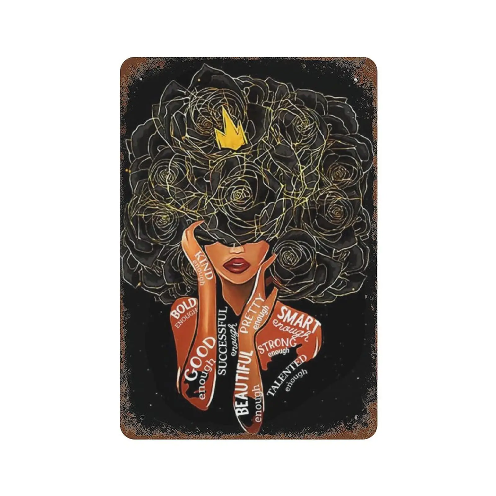 Vintage Metal Tin Sign Plaque,Afro Girl with Flower Hair Tin Sign,Man cave Pub Club Cafe Home Decor Plate,Birthday Anniversary H
Vintage Metal Tin Sign Plaque,Afro Girl with Flower Hair Tin Sign,Man cave Pub Club Cafe Home Decor Plate,Birthday Anniversary H