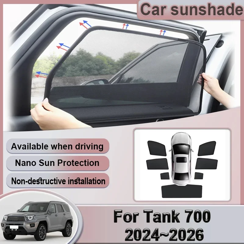 Car Mesh Visor For GWM Tank 700 Accessories 2024 2025 2026 Window Magnetic Sunshades Curtain Protection Auto Parts Accessories
Car Mesh Visor For GWM Tank 700 Accessories 2024 2025 2026 Window Magnetic Sunshades Curtain Protection Auto Parts Accessories