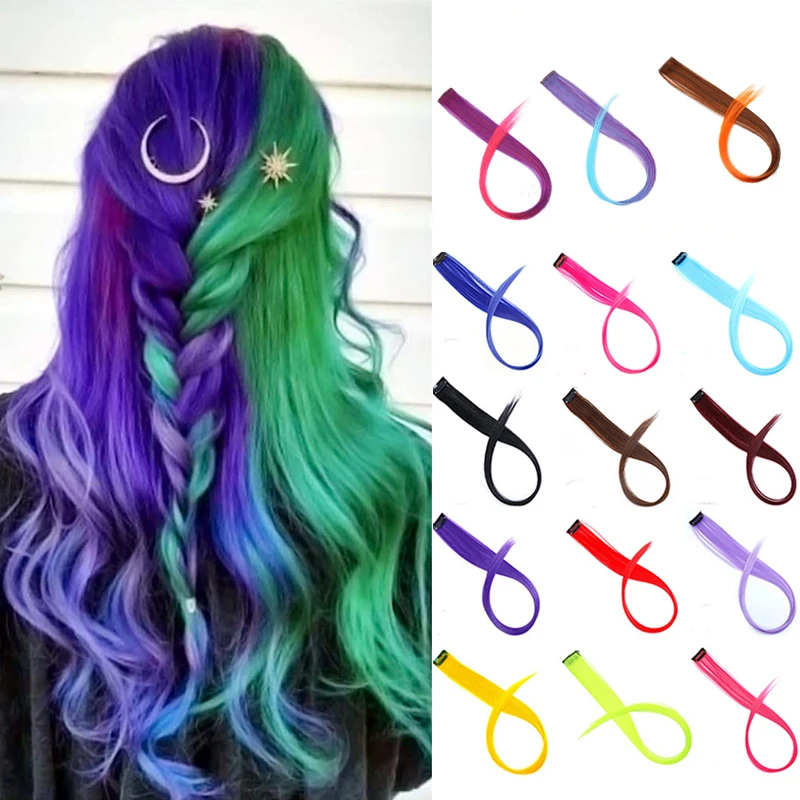 Dream like Synthetic 20inch Hair Clip-In One Piece Hair Extensions Ombre Pink Purple Rainbow Color In Fake Hair Heat Resistant
Dream like Synthetic 20inch Hair Clip-In One Piece Hair Extensions Ombre Pink Purple Rainbow Color In Fake Hair Heat Resistant