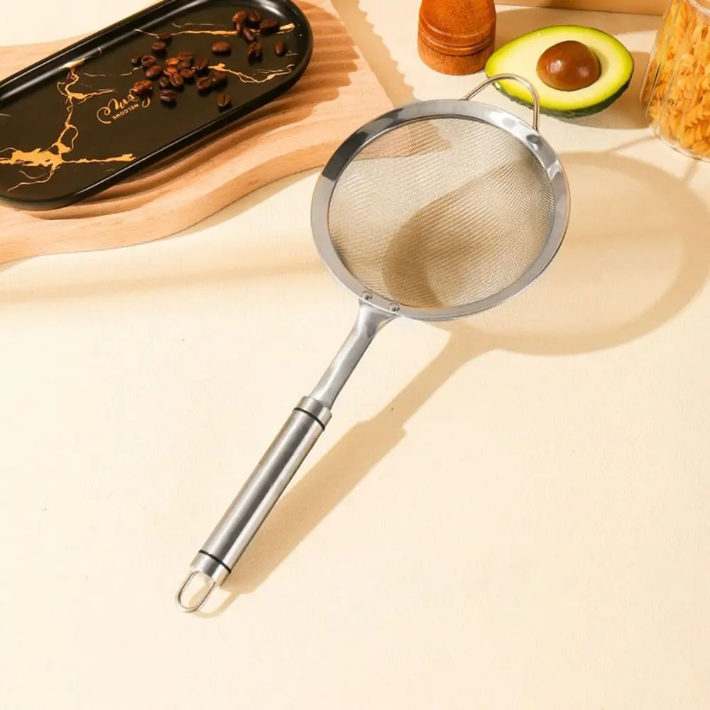 Kitchen Gadgets Fine Mesh Flour Sieve Stainless Steel Rust-proof Food Strainer Ergonomic Handle Hangable Kitchen Colander Baking
Kitchen Gadgets Fine Mesh Flour Sieve Stainless Steel Rust-proof Food Strainer Ergonomic Handle Hangable Kitchen Colander Baking