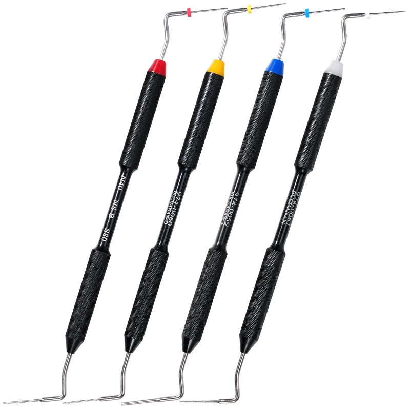 Dental Endo Hand Plugger Double End Root Canal Filling Vertical Pressurizer Presser NITI Tip Dentistry Instrument
Dental Endo Hand Plugger Double End Root Canal Filling Vertical Pressurizer Presser NITI Tip Dentistry Instrument