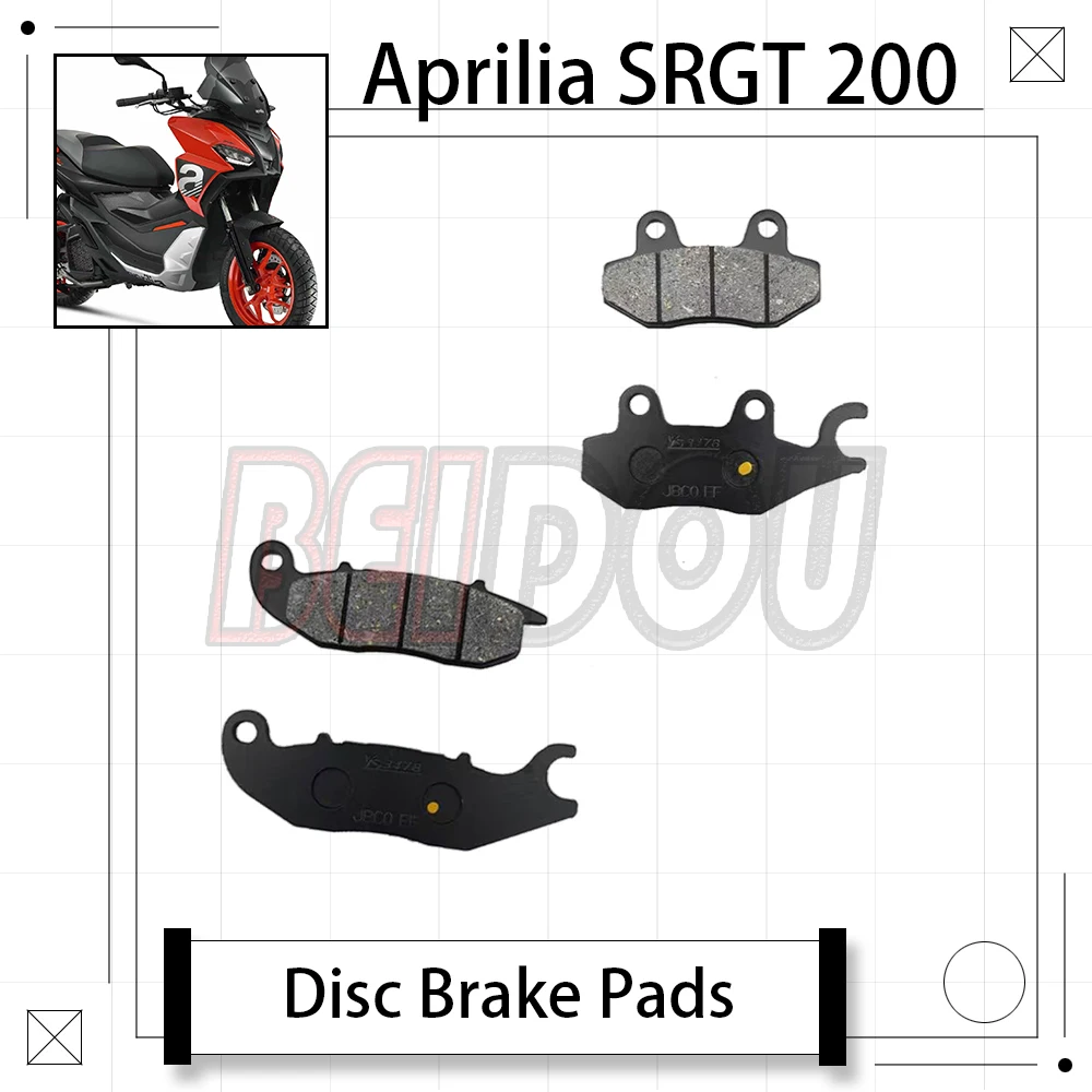 New For Aprilia SRGT 200 SR GT 200 GT200 Motorcycle Disc Brake Pads Front and Rear Brake Pads
New For Aprilia SRGT 200 SR GT 200 GT200 Motorcycle Disc Brake Pads Front and Rear Brake Pads