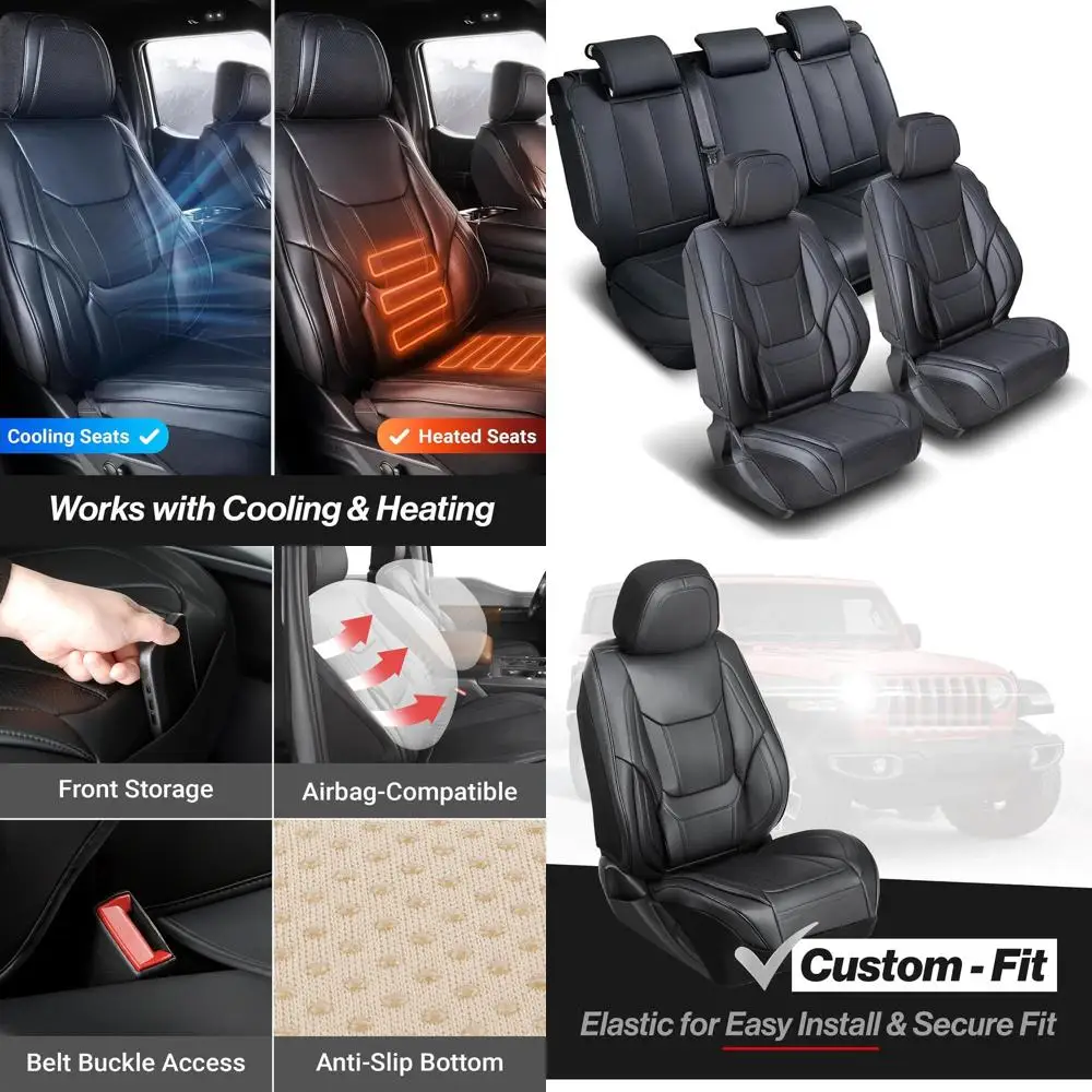Luxury SUV Seat Covers for 2023-2026 RX 350h - Waterproof Leather Seat Protection with Memory Foam Backrest Support, Full Set in
Luxury SUV Seat Covers for 2023-2026 RX 350h - Waterproof Leather Seat Protection with Memory Foam Backrest Support, Full Set in