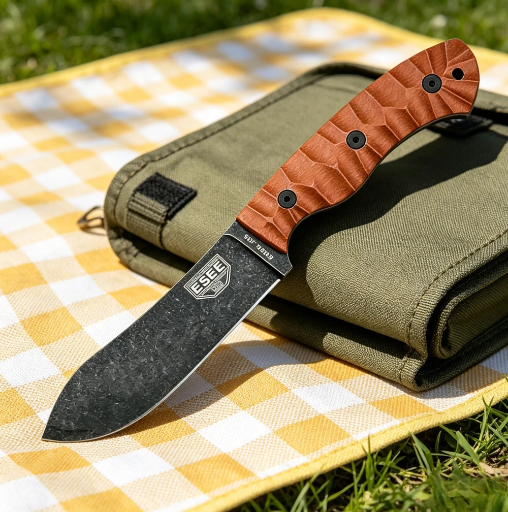 ESEE JG5 LM Fixed Blade Knife, Nessmuk Edge G10 Handle with Leather Sheath, Outdoor Camping Survival Utility Knife Gift for Men
ESEE JG5 LM Fixed Blade Knife, Nessmuk Edge G10 Handle with Leather Sheath, Outdoor Camping Survival Utility Knife Gift for Men