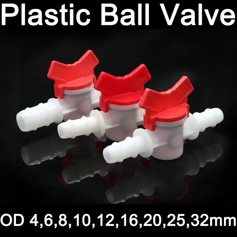 1pcs Platics 4mm 6mm 8mm 10mm 12mm 16mm 20mm PVC Hose Barb Two Way Plastic Ball Valve Aquarium Garden Micro Irrigation Connector
1pcs Platics 4mm 6mm 8mm 10mm 12mm 16mm 20mm PVC Hose Barb Two Way Plastic Ball Valve Aquarium Garden Micro Irrigation Connector