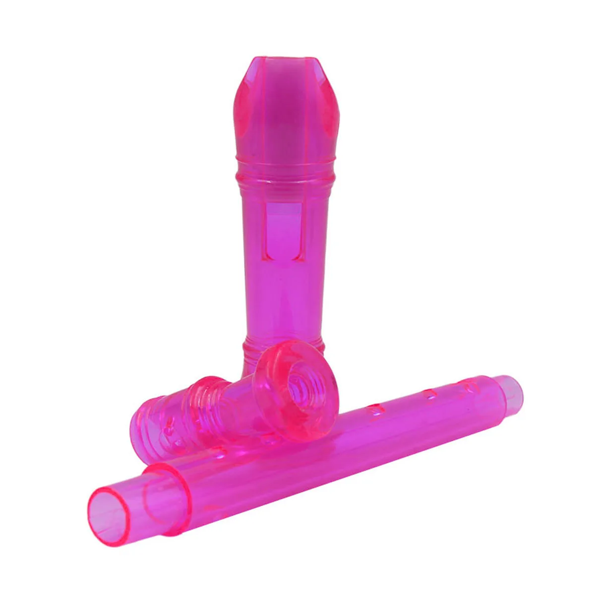 8 Hole Abs Transparent Soprano Recorder Flute For Kids Beginners Wood Wind Instrument Music Practice Tool