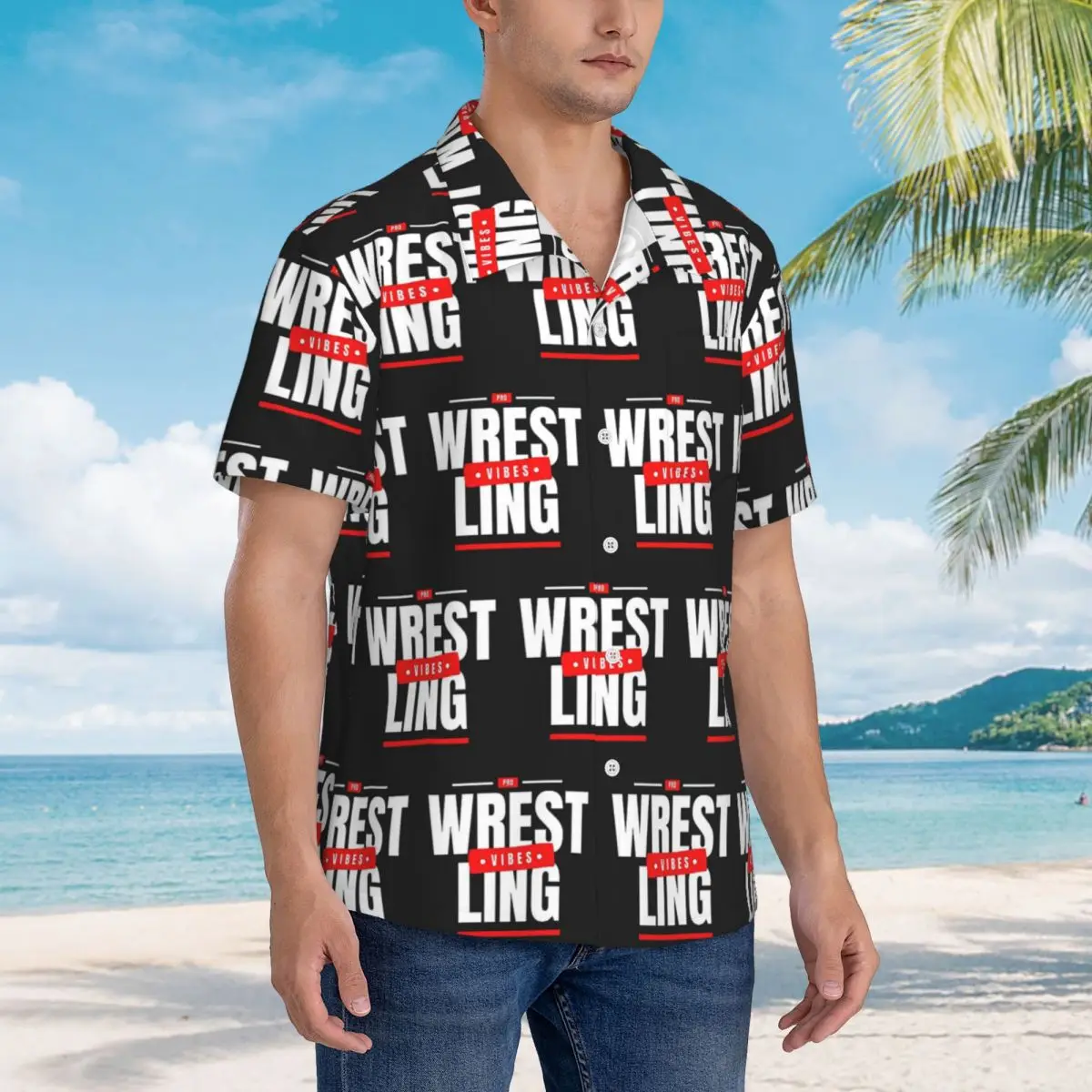 Pro Wrestling Vibes Hawaiian Shirts Casual Men Short Sleeve Shirt for Summer Beach Men's Button Tops
Pro Wrestling Vibes Hawaiian Shirts Casual Men Short Sleeve Shirt for Summer Beach Men's Button Tops