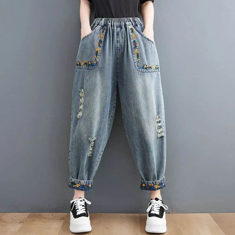 Boyfriend Jeans for Women Casual 2026 Summer Loose Calf Length Denim Harem Pants Retro Elastic Waist Streetwear Women Clothing
Boyfriend Jeans for Women Casual 2026 Summer Loose Calf Length Denim Harem Pants Retro Elastic Waist Streetwear Women Clothing