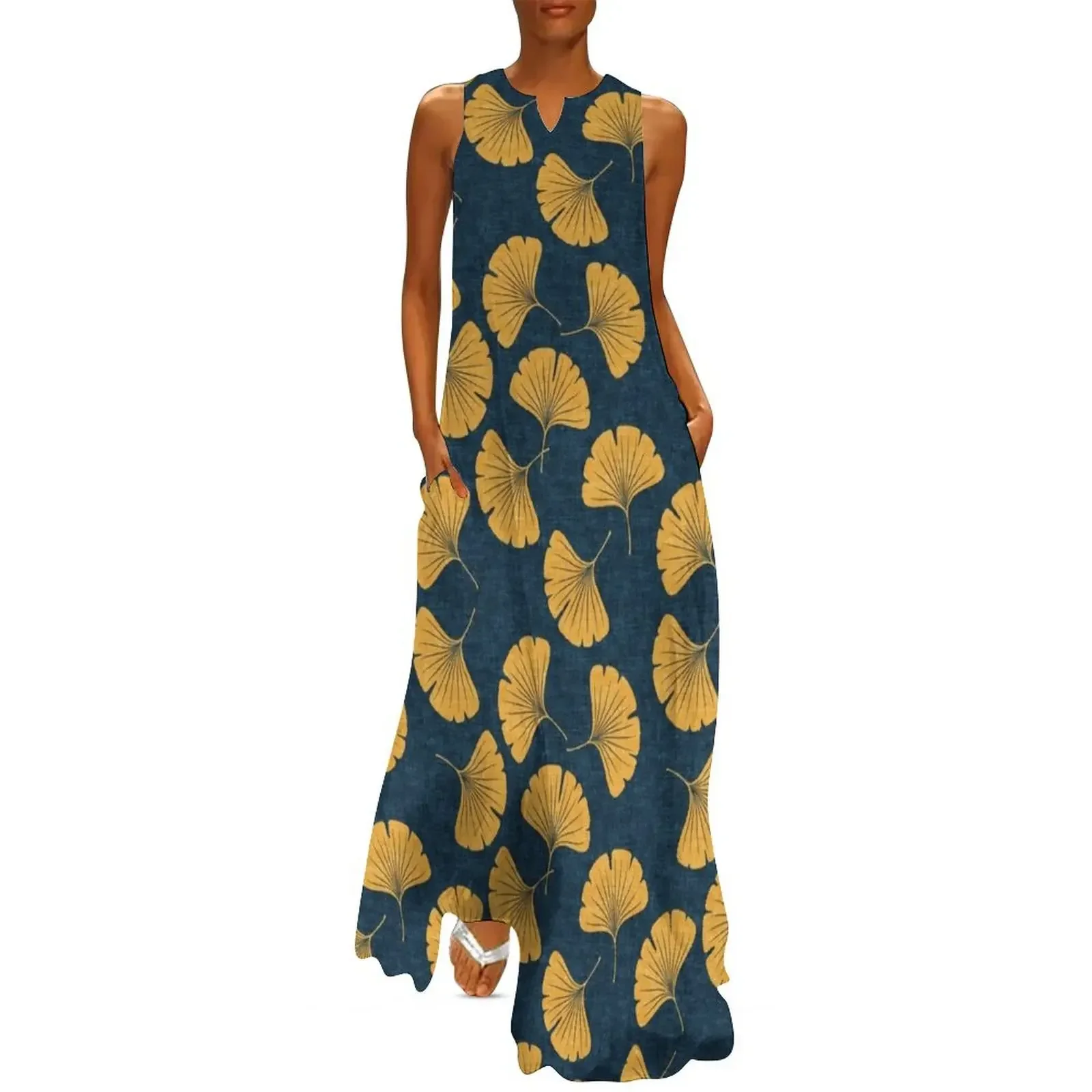 Ginkgo biloba - gingko leaves - blue Long Dress women long dresses luxury woman party dress birthday dress
Ginkgo biloba - gingko leaves - blue Long Dress women long dresses luxury woman party dress birthday dress