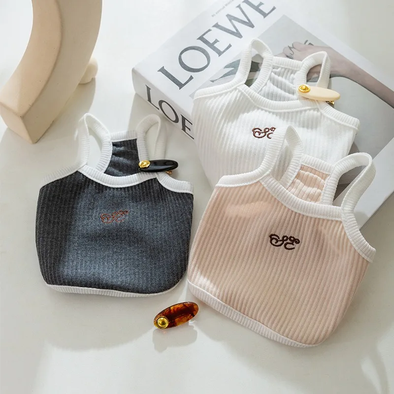 Simple Embroidery Dog Camisole Summer Thin Vest Puppy Soft Pullover Cute Dog Clothes Pet Supplies XS-XL
Simple Embroidery Dog Camisole Summer Thin Vest Puppy Soft Pullover Cute Dog Clothes Pet Supplies XS-XL