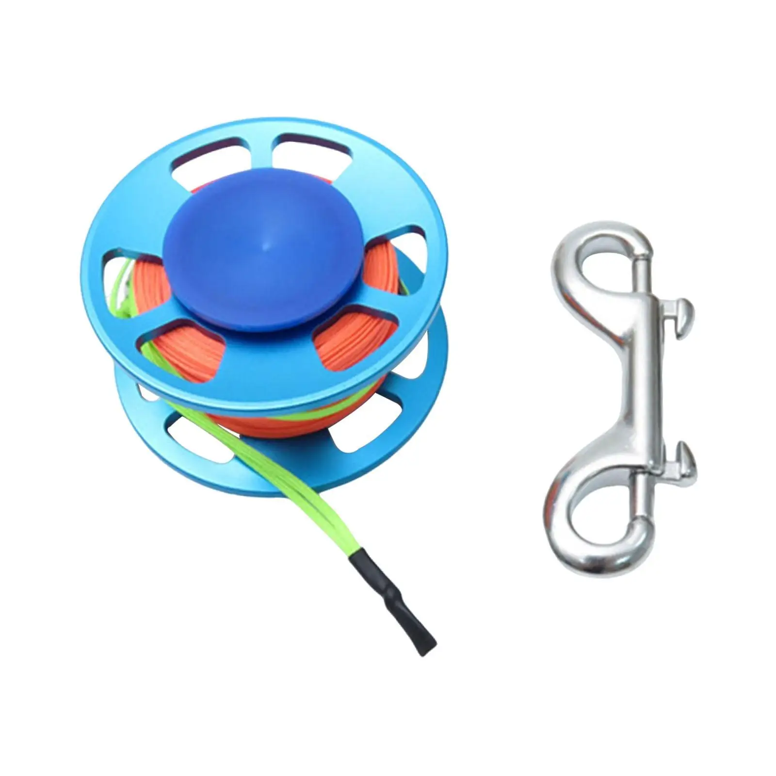Scuba Diving Reel, Scuba Spool Finger Reel, Diving Finger Reel with Double Ended Bolt Snap Clip
Scuba Diving Reel, Scuba Spool Finger Reel, Diving Finger Reel with Double Ended Bolt Snap Clip