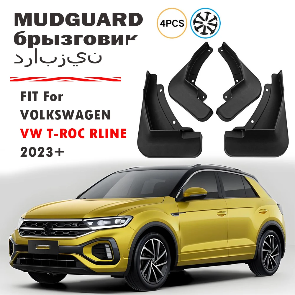 Front Rear 4pcs For VW T-ROC T Roc TRoc Mudguard Fender Mud Flaps Guards Splash Mudflaps Car Accessories 2023 2024 2025 2026+
Front Rear 4pcs For VW T-ROC T Roc TRoc Mudguard Fender Mud Flaps Guards Splash Mudflaps Car Accessories 2023 2024 2025 2026+