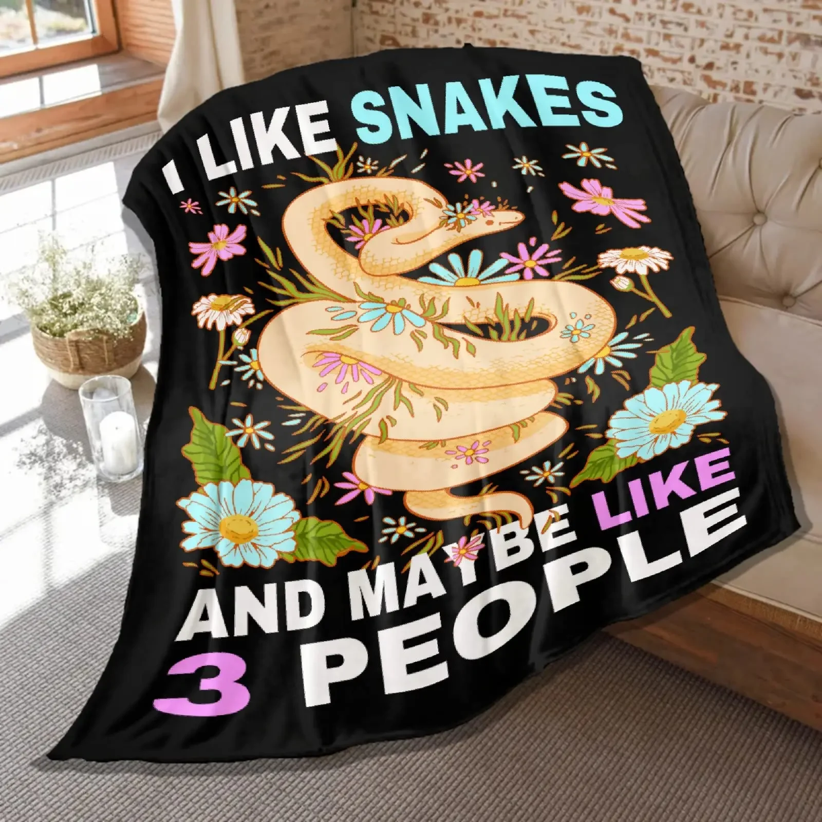 Snake Throw Blanket Animal Snakes Pattern Gift Blankets Soft Cozy Plush Bedding Adult Kid Flannel Blanket for Couch Sofa Camping
Snake Throw Blanket Animal Snakes Pattern Gift Blankets Soft Cozy Plush Bedding Adult Kid Flannel Blanket for Couch Sofa Camping
