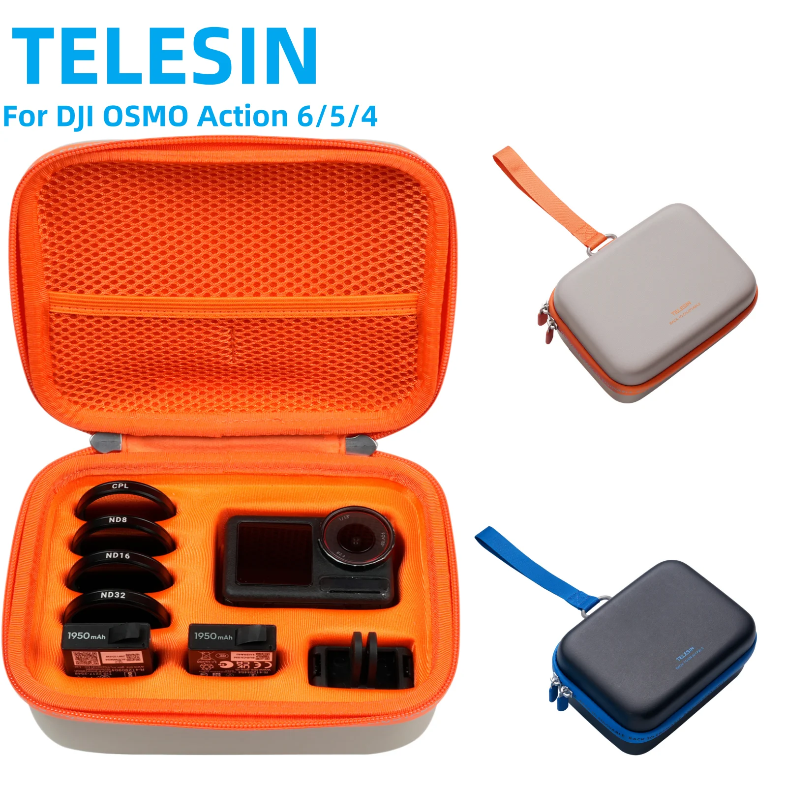 TELESIN Storage Bag for DJI Osmo Action 6 Waterproof Hard Carrying Bag for DJI Osmo Action 5/4 Case Hard Shell Action Camera Bag
TELESIN Storage Bag for DJI Osmo Action 6 Waterproof Hard Carrying Bag for DJI Osmo Action 5/4 Case Hard Shell Action Camera Bag