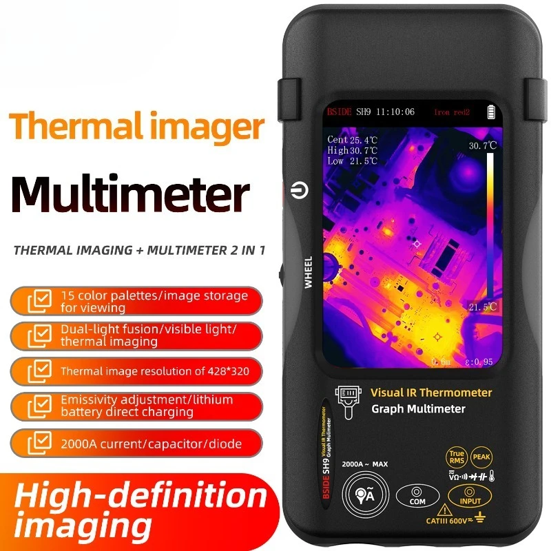 High Definition Infrared Image Multimeter Digital High Precision Electrical Maintenance Power Inspection Floor Heating