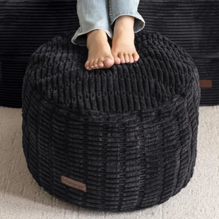Boho living room pouf ottoman: round foam-filled footrest in beige, modern decorative stool for weddings, Christmas parties, an
Boho living room pouf ottoman: round foam-filled footrest in beige, modern decorative stool for weddings, Christmas parties, an