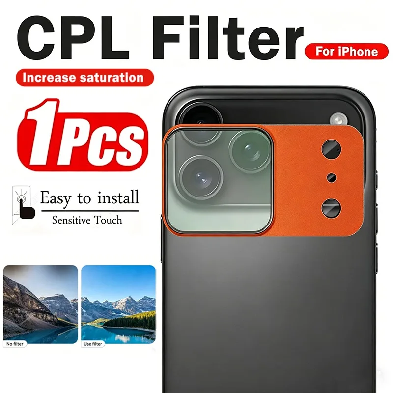 1pcs Magnetic Filter Camera Lens Protector Black CPL Filter For iPhone 17 Pro /Pro Max AR AF HD Anti-Scratch Lens Film
1pcs Magnetic Filter Camera Lens Protector Black CPL Filter For iPhone 17 Pro /Pro Max AR AF HD Anti-Scratch Lens Film