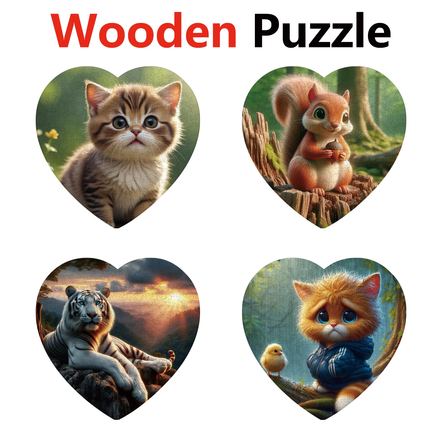 Cat Squirrel Tiger Animal Puzzles High Quality Jigsaw Puzzle Wooden Puzzle Best Christmas Gift
Cat Squirrel Tiger Animal Puzzles High Quality Jigsaw Puzzle Wooden Puzzle Best Christmas Gift