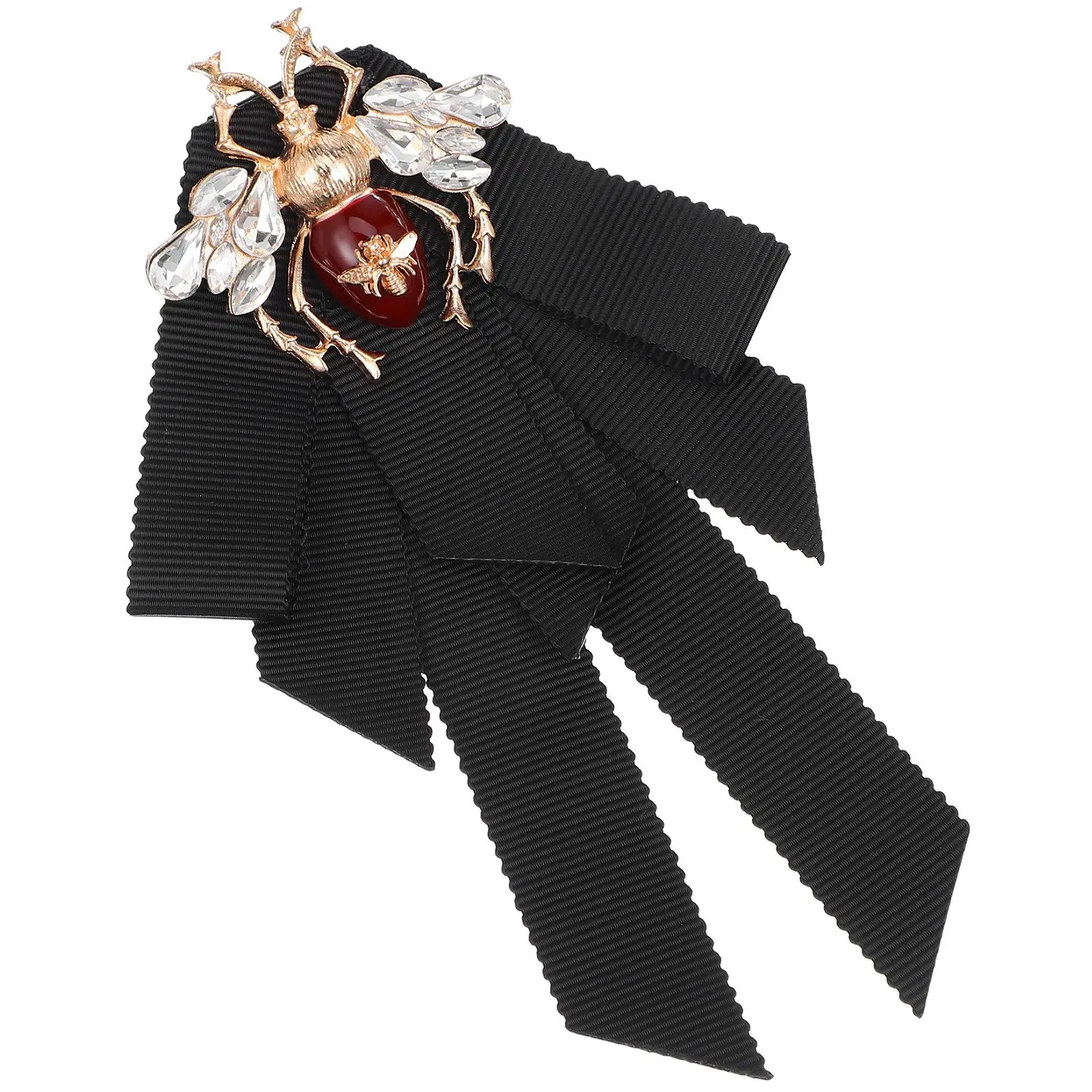 Vintage Bee Bow Brooch Pre Tied Neck Tie Women Brooch Pin Clothes Accessory Elegant Stylish Jewelry Cloth Ties Gifts
Vintage Bee Bow Brooch Pre Tied Neck Tie Women Brooch Pin Clothes Accessory Elegant Stylish Jewelry Cloth Ties Gifts