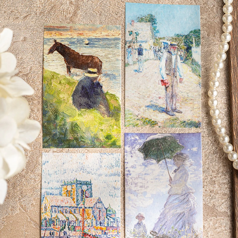 4 рулона клейкой ленты Impression Gallery Classic Art Washi Tape, с изображениями всемирно известных картин, для винтажных дневников и скрапбукинга
4 рулона клейкой ленты Impression Gallery Classic Art Washi Tape, с изображениями всемирно известных картин, для винтажных дневников и скрапбукинга