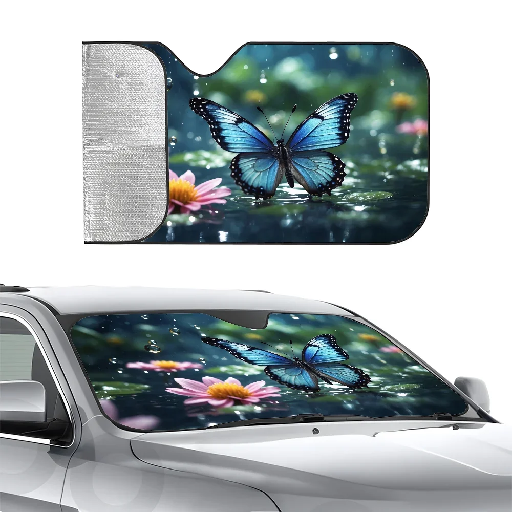 Цветная бабочка, автомобильный солнцезащитный козырек, теплоизоляционная алюминиевая пленка, солнцезащитные козырьки на лобовое стекло, блоки УФ-лучей, автомобильный солнцезащитный козырек, защита 
Цветная бабочка, автомобильный солнцезащитный козырек, теплоизоляционная алюминиевая пленка, солнцезащитные козырьки на лобовое стекло, блоки УФ-лучей, автомобильный солнцезащитный козырек, защита