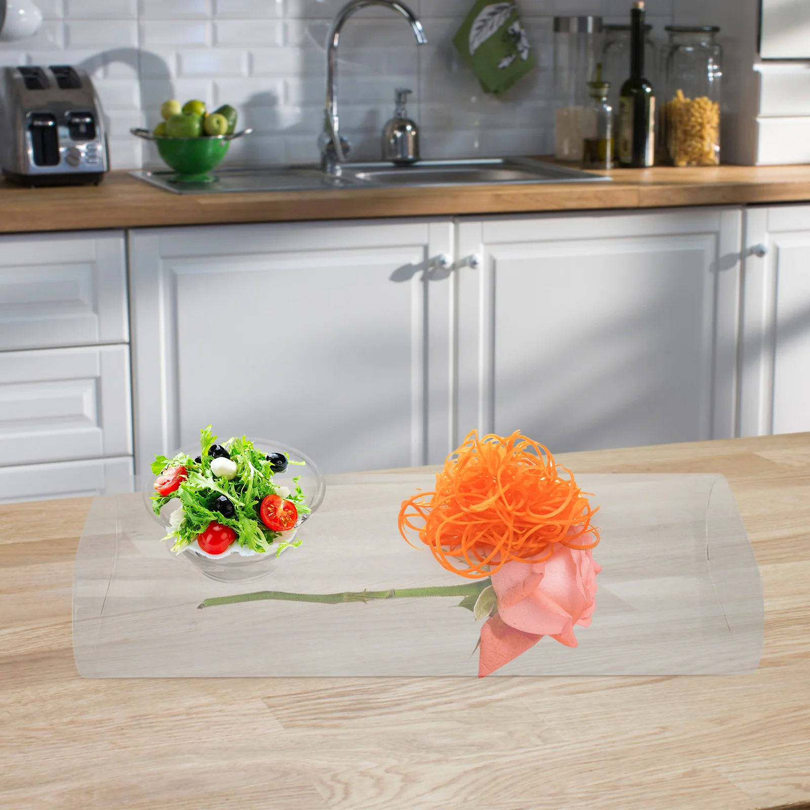1Set Glass Salad Bowl Creative Transparent Food Serving Bowl Dry Ice Chamber Container Household Bar Kitchen Vegetable Plate
1Set Glass Salad Bowl Creative Transparent Food Serving Bowl Dry Ice Chamber Container Household Bar Kitchen Vegetable Plate