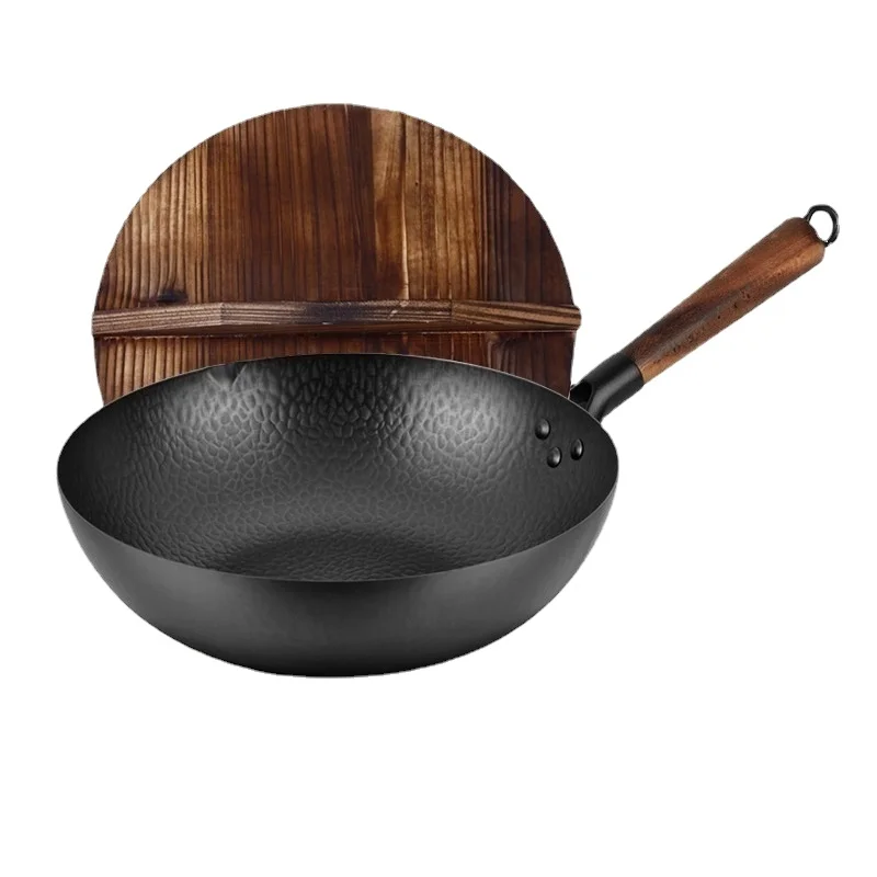 Zhangqiu Hand Forged Iron Pot with Wood Lid Wok Uncoated Zhangqiu Iron Pot Stainless Steel Frying Pan Kitchen Cast Iron Cookware
Zhangqiu Hand Forged Iron Pot with Wood Lid Wok Uncoated Zhangqiu Iron Pot Stainless Steel Frying Pan Kitchen Cast Iron Cookware