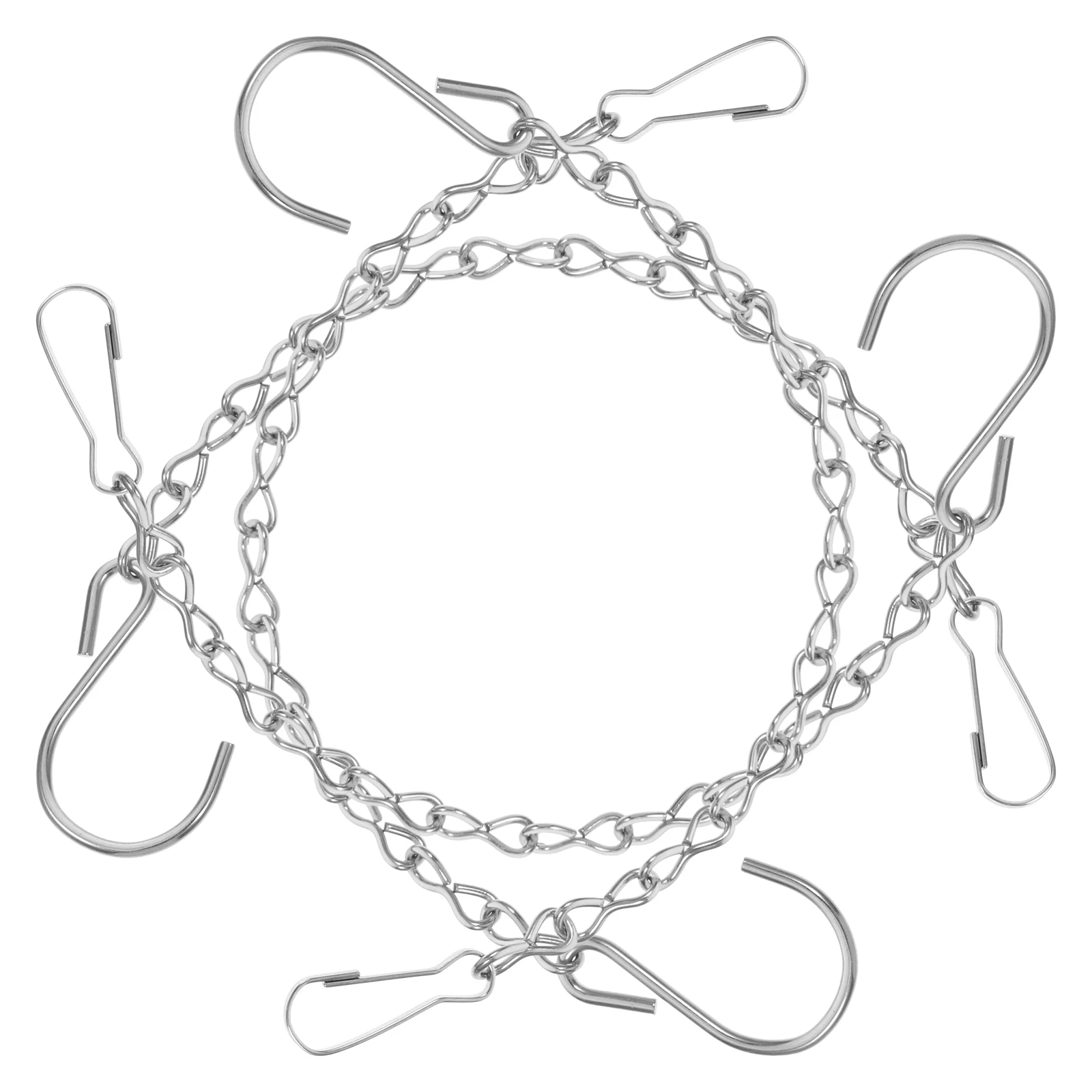 4pcs Hanging Pot Chain Flowerpot Sling Chains Heavy Duty Hooks for Plants Decorative Planter Metal Basket Storage
4pcs Hanging Pot Chain Flowerpot Sling Chains Heavy Duty Hooks for Plants Decorative Planter Metal Basket Storage