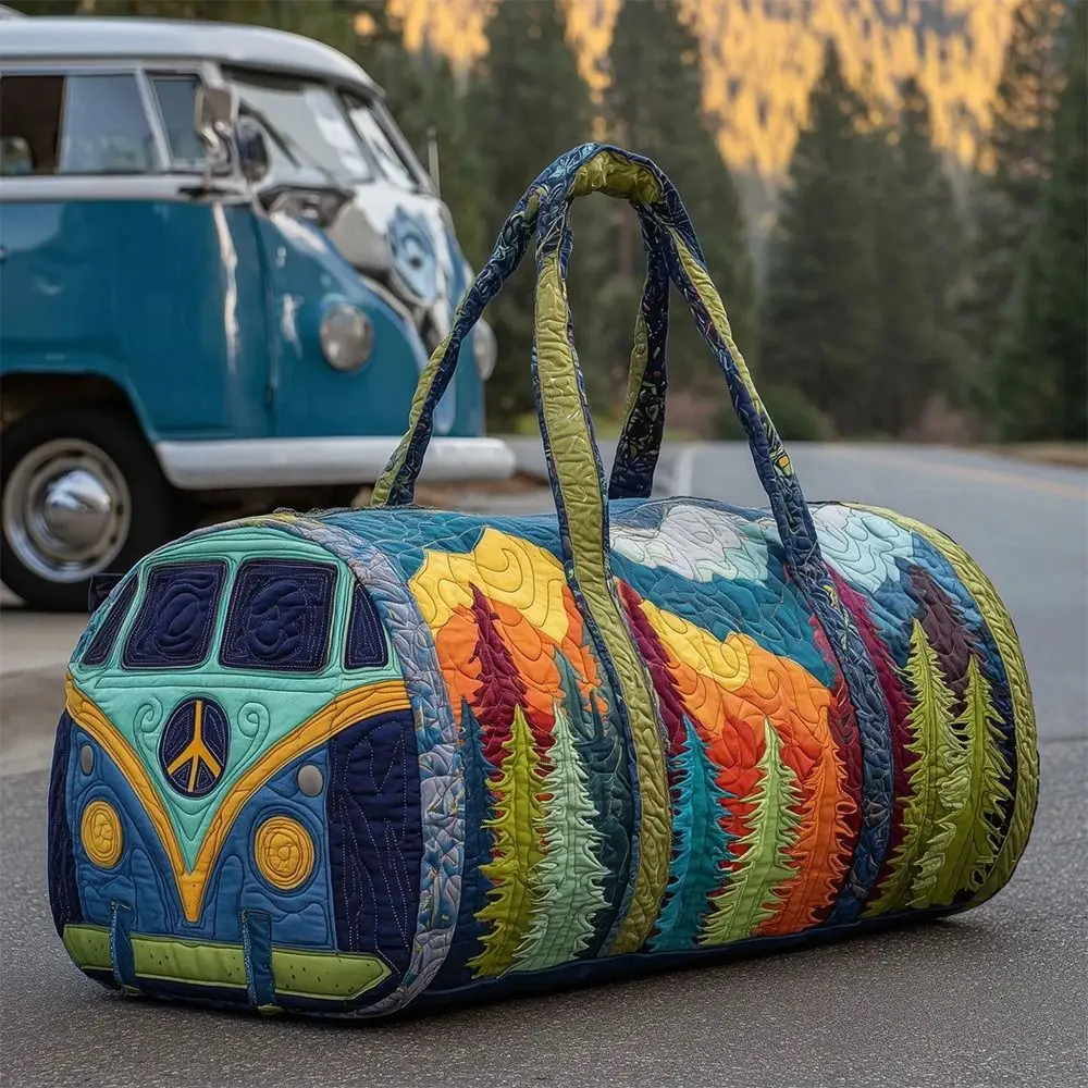 Quilted Cotton Quilted Travel Bag 3D Design Boho Style Printed Yoga Bag Frog Pattern Hippie Vibe Weekender Bag Overnight Stay
Quilted Cotton Quilted Travel Bag 3D Design Boho Style Printed Yoga Bag Frog Pattern Hippie Vibe Weekender Bag Overnight Stay